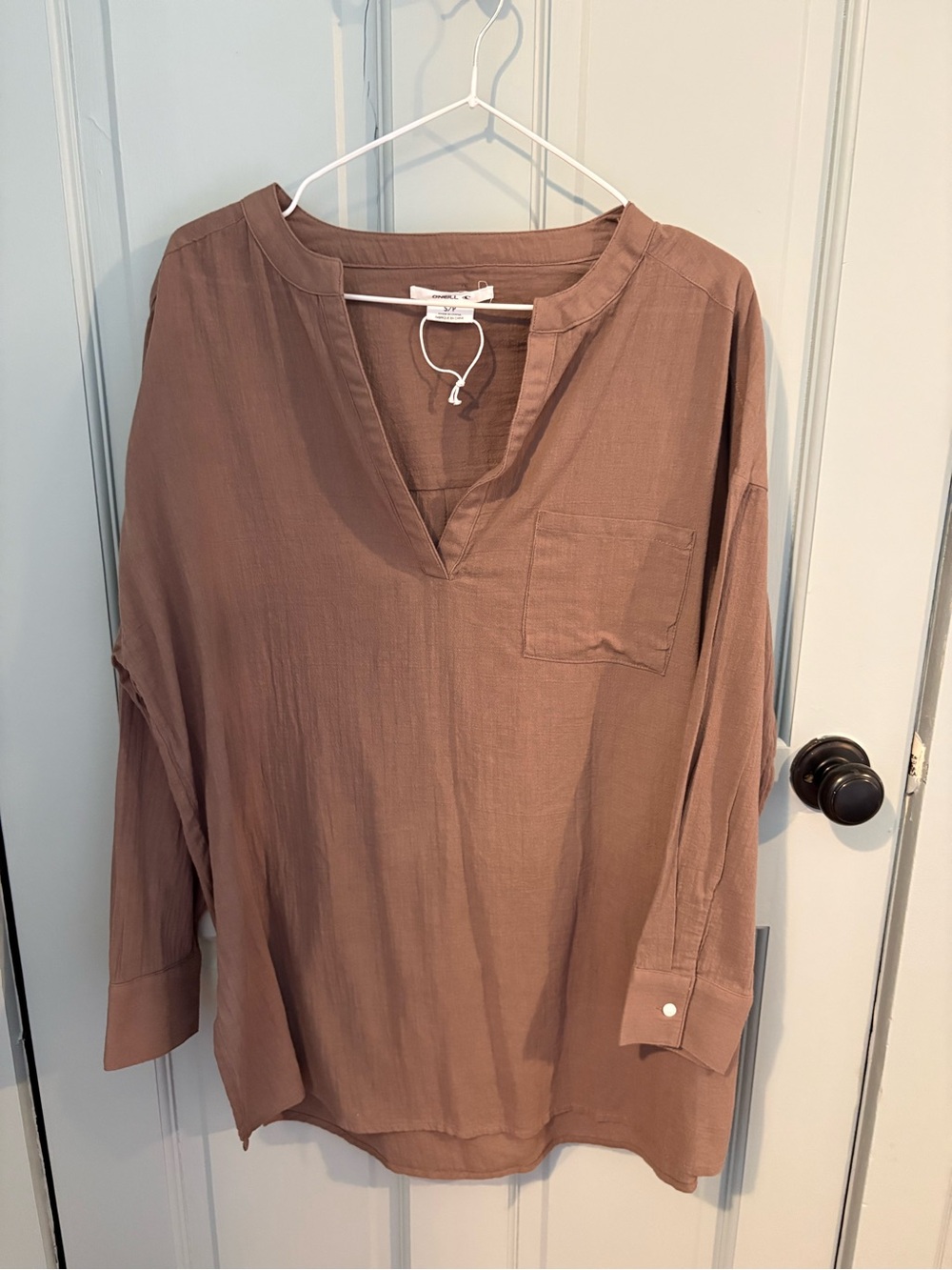 O'Neill Pale Brown V-Neck Tunic